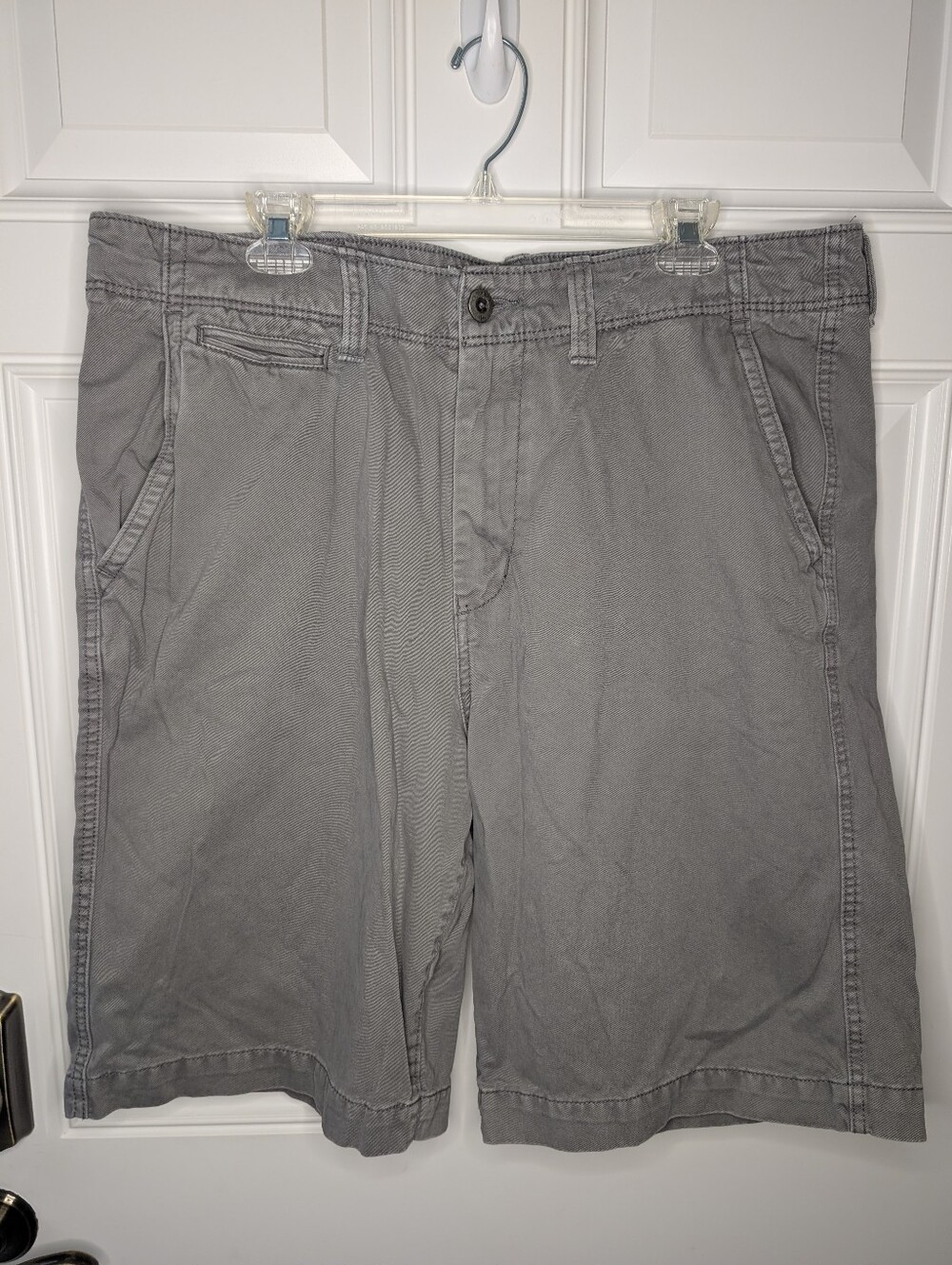 American Eagle Men's 38 Waist 11 Inseam Longboard Shorts Gray Cotton